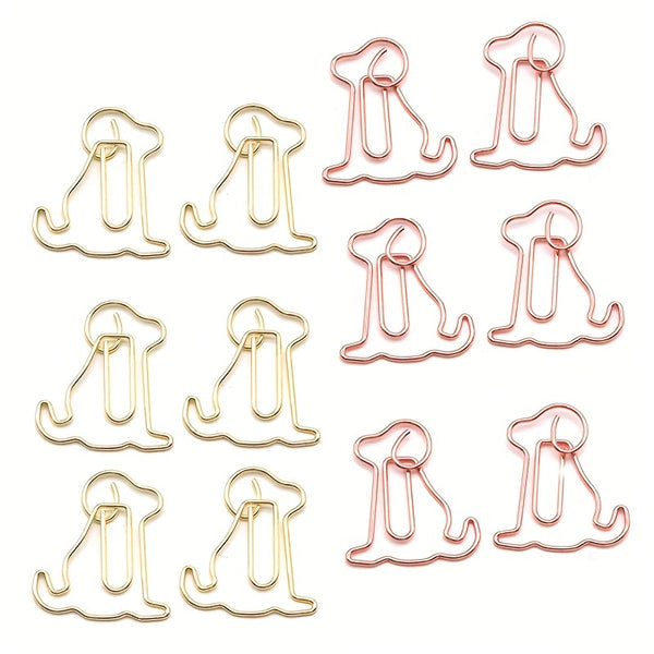 20pcs Puppy-Shaped Paper Clips