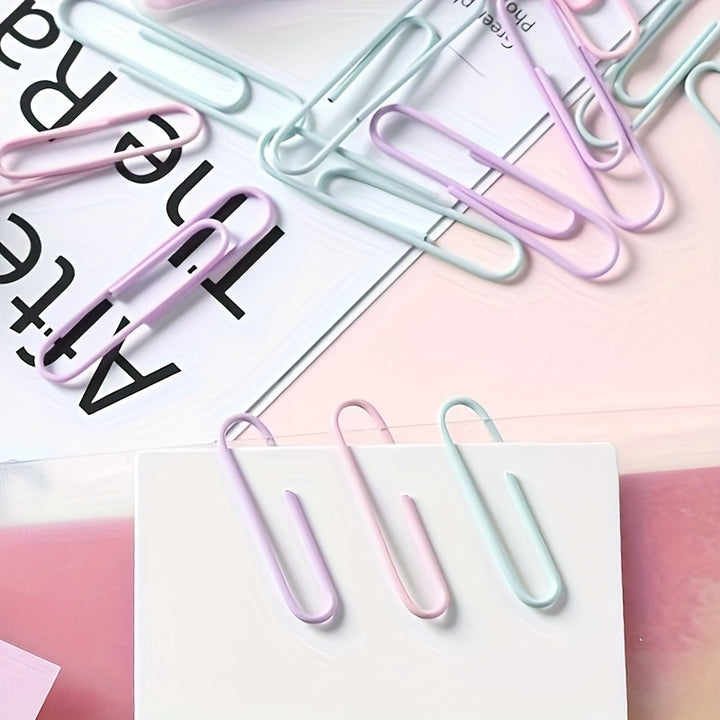 50pcs Colorful Metal Paper Clips - IEEBEE