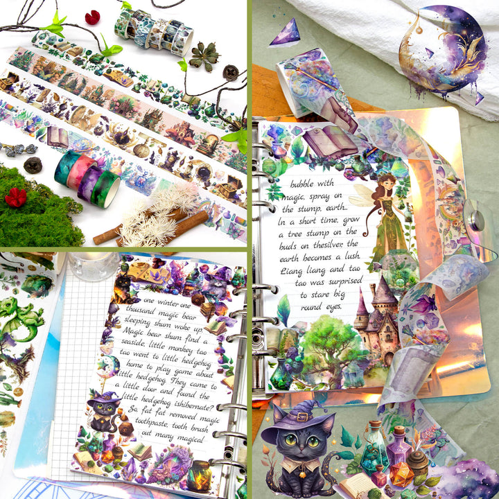 23 Rolls Magic & Fairy Themed Washi Tape Set - IEEBEE
