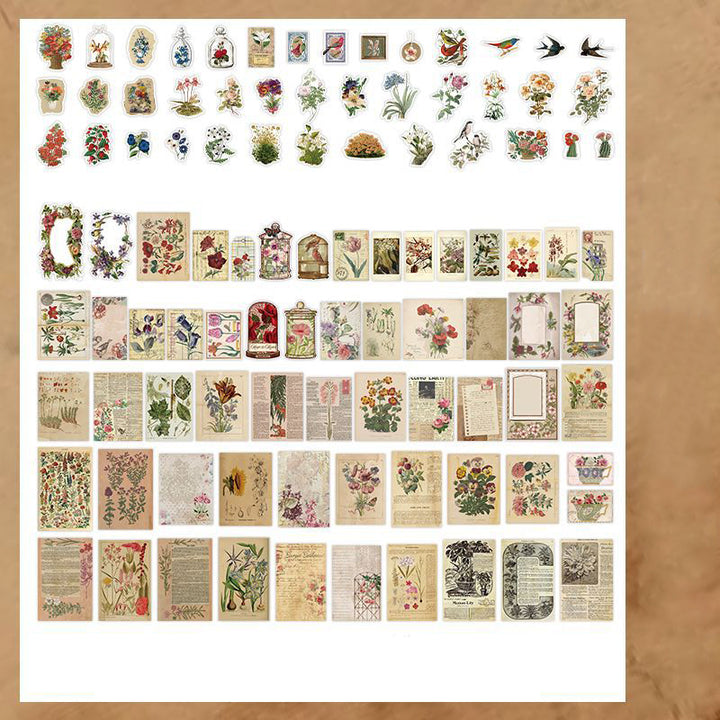 200pcs Butterfly & Nature Sticker Set - IEEBEE
