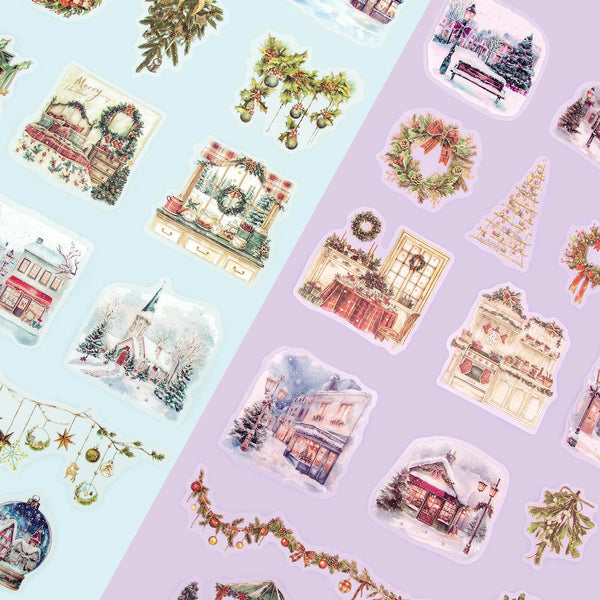 Snowy Night Wandering Guide - Matte PET Stickers