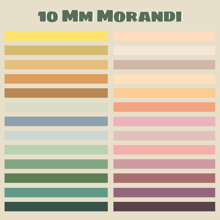 10 mm Morandi Colors - 39 Rolls Washi Tape Set - IEEBEE