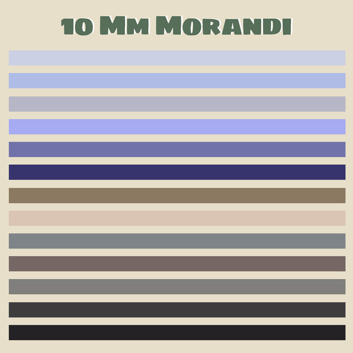 10 mm Morandi Colors - 39 Rolls Washi Tape Set - IEEBEE