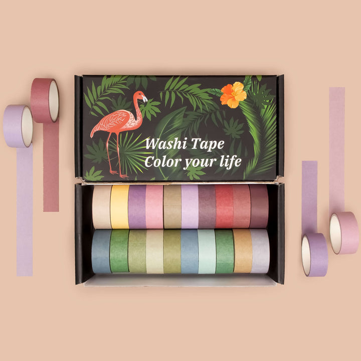 15mm Morandi Colors - 20 Rolls Washi Tape Set - IEEBEE