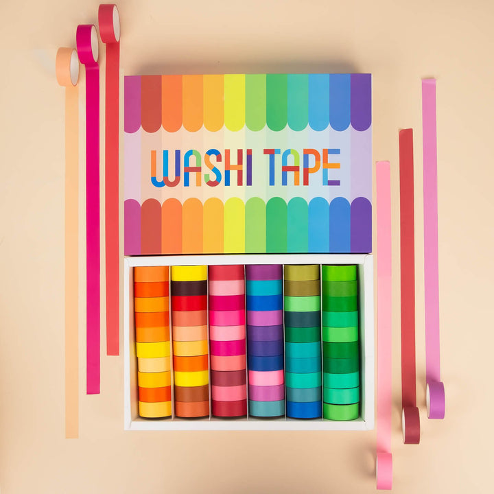 15mm Rainbow Colors - 60 Rolls Washi Tape Set - IEEBEE