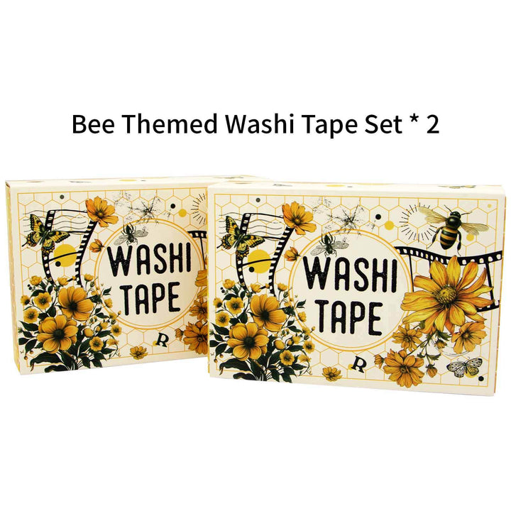 14 Rolls Vintage Bee Themed Washi Tape Set - IEEBEE