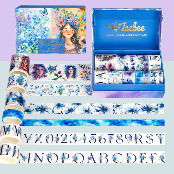 Blue Garden - 13 Rolls Washi Tape