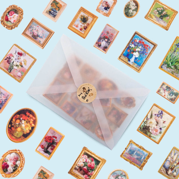 Vintage Art Gallery - 2PCS 3D Stereoscopic Stickers
