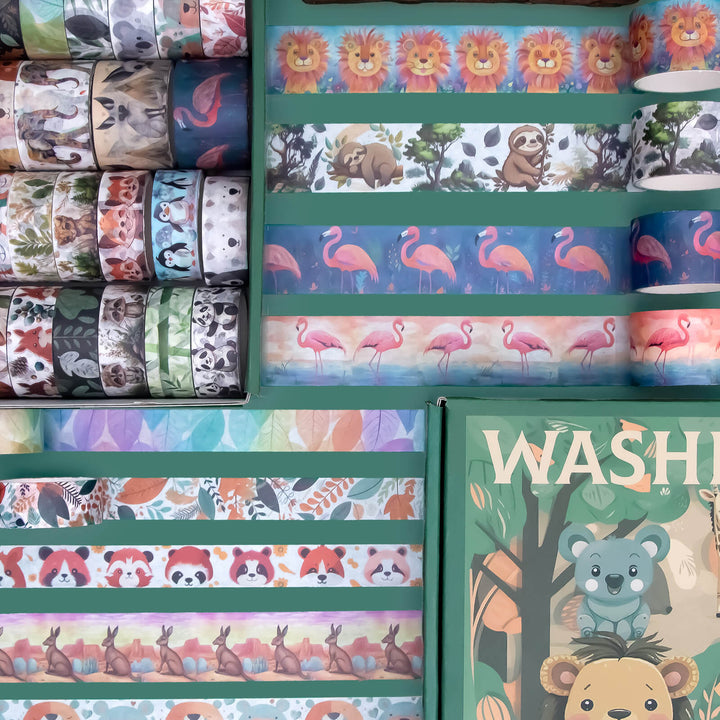 Animal Paradise - 38 Rolls Washi Tape Set - IEEBEE