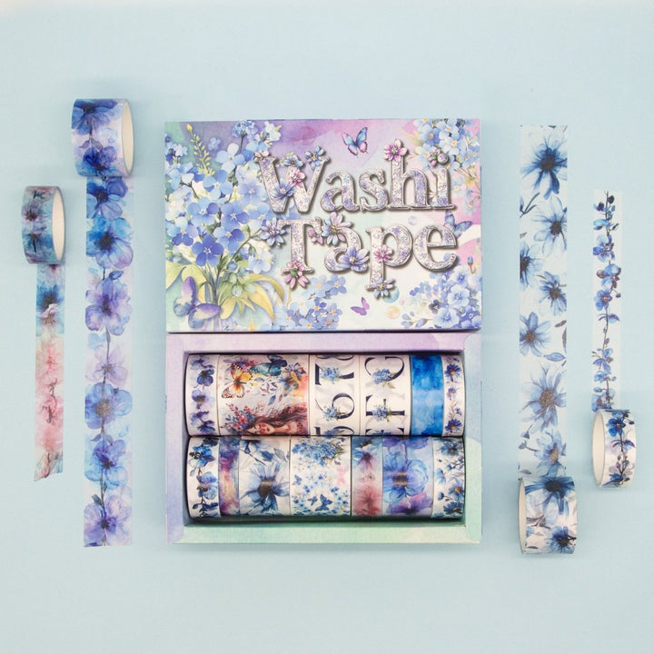 Blue Garden - 13 Rolls Washi Tape - IEEBEE