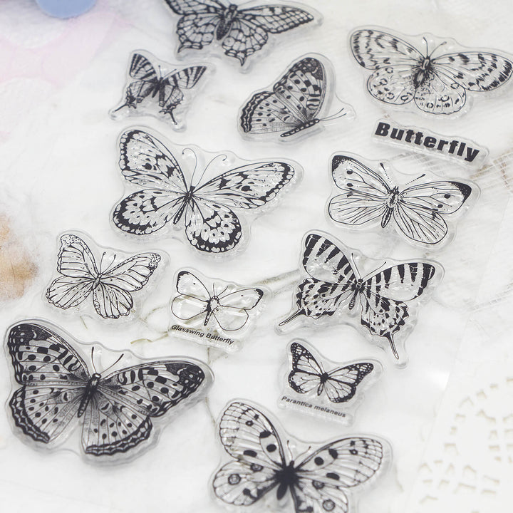 Butterfly Diary - Clear Silicone Stamp - IEEBEE