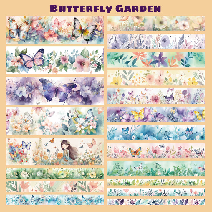 Butterfly Garden - 20 Rolls Washi Tape Set - IEEBEE