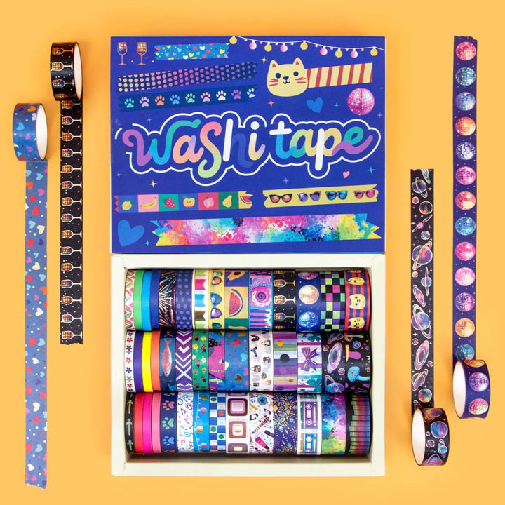 Candy Palette - 42 Rolls Gold Foil Washi Tape Set - IEEBEE