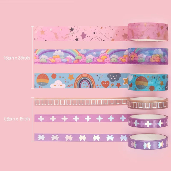 Cartoon Party - 50 Rolls Washi Tape Set - IEEBEE