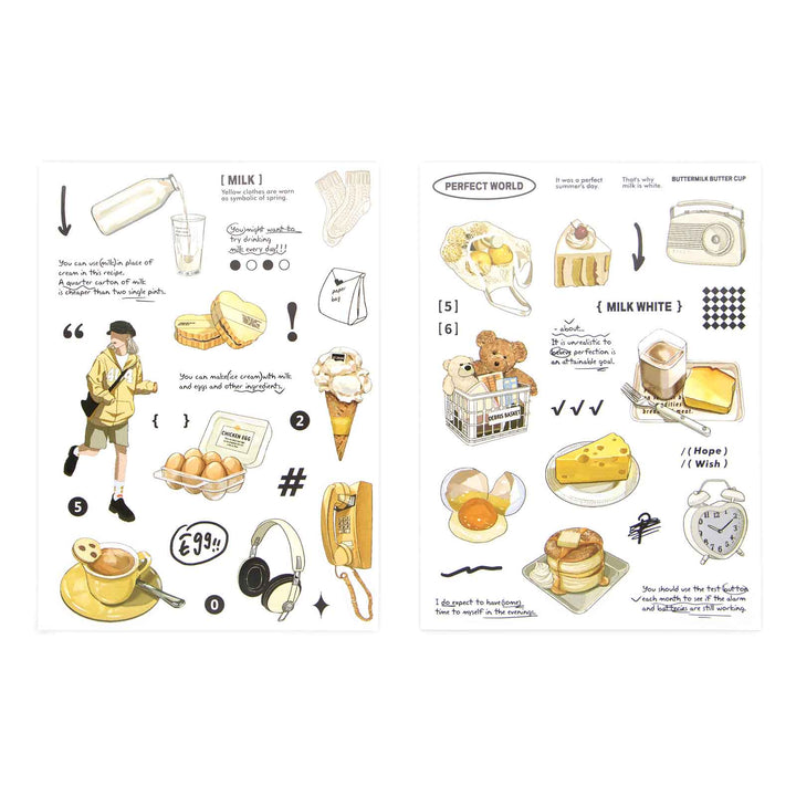 Coffee & Cake - 2pcs DIY Planner Stickers - IEEBEE