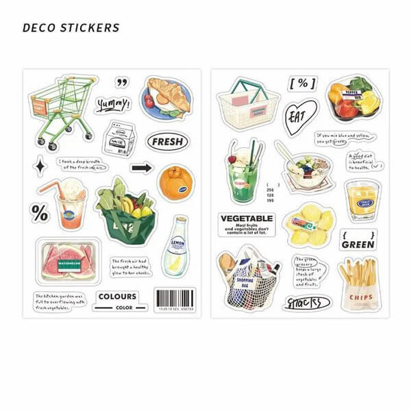 Coffee & Cake - 2pcs DIY Planner Stickers - IEEBEE