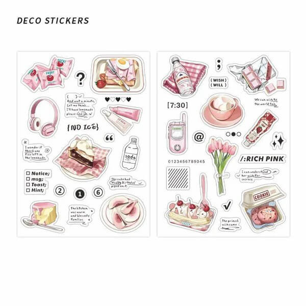 Coffee & Cake - 2pcs DIY Planner Stickers - IEEBEE