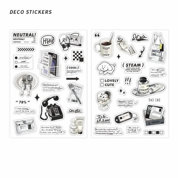 Coffee & Cake - 2pcs DIY Planner Stickers - IEEBEE