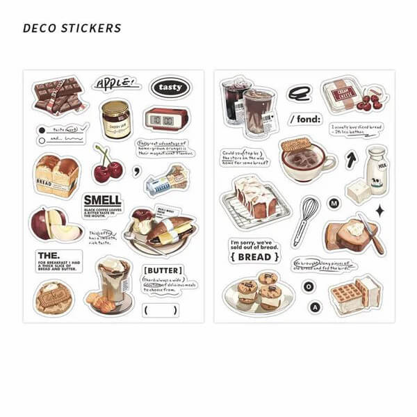 Coffee & Cake - 2pcs DIY Planner Stickers - IEEBEE