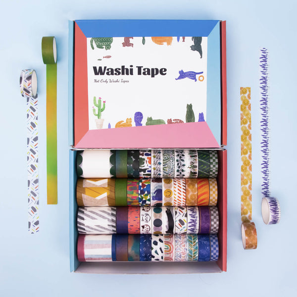 Colored Sticky Notes - 40 Rolls Washi Tape Set - IEEBEE