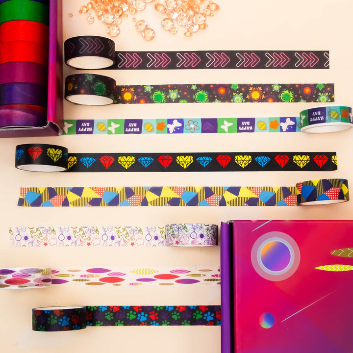 Colorful Style Collection - 40 Rolls Washi Tape Set - IEEBEE