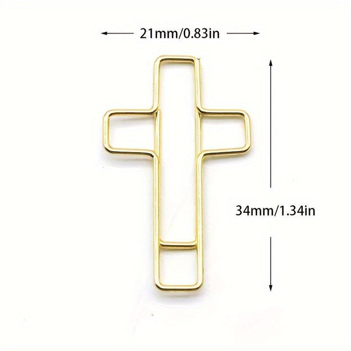 Cross Shaped - 20pcs Metal Paper Clips - IEEBEE