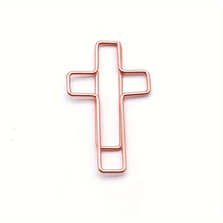 Cross Shaped - 20pcs Metal Paper Clips - IEEBEE