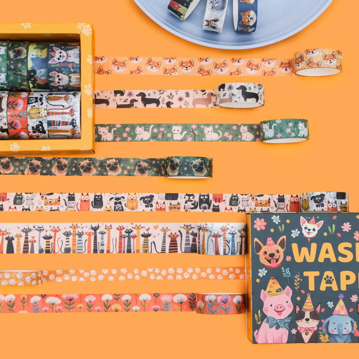 Cute Carnival - 14 Rolls Washi Tape Set - IEEBEE