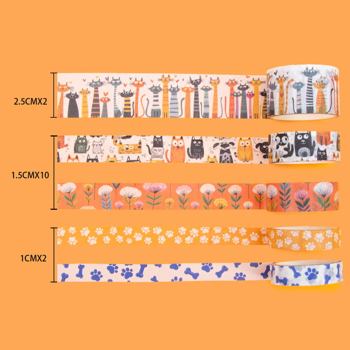 Cute Carnival - 14 Rolls Washi Tape Set - IEEBEE