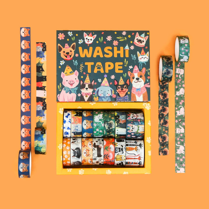 Cute Carnival - 14 Rolls Washi Tape Set - IEEBEE