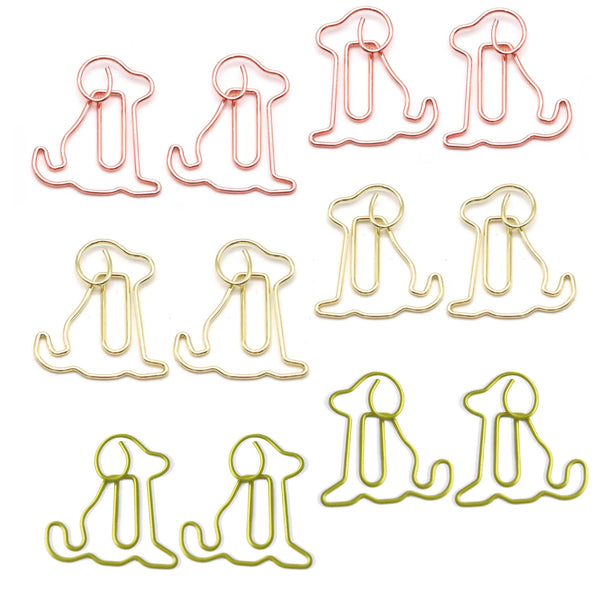 Cute Puppy - 20pcs Metal Paper Clips - IEEBEE