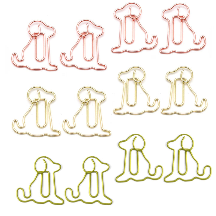 Cute Puppy - 20pcs Metal Paper Clips - IEEBEE