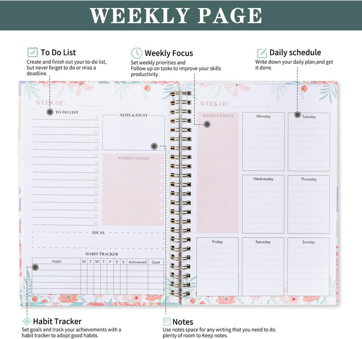 Desert Blossom - A5 weekly planner - IEEBEE