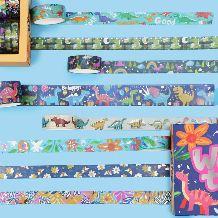 Dinosaurs Carnival - 13 Rolls Washi Tape Set - IEEBEE
