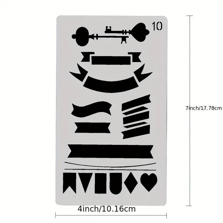 DIY Handbook Drawing Stencils Set - IEEBEE