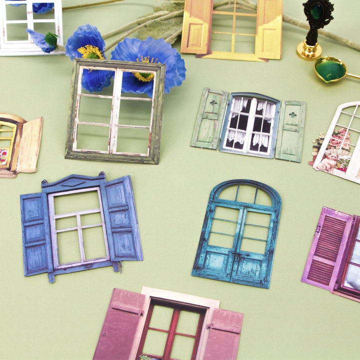 Dream Window - 10pcs Retro Hollow Sticker - IEEBEE