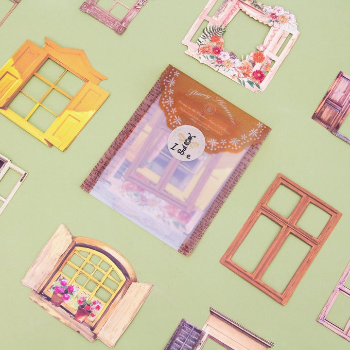 Dream Window - 10pcs Retro Hollow Sticker - IEEBEE