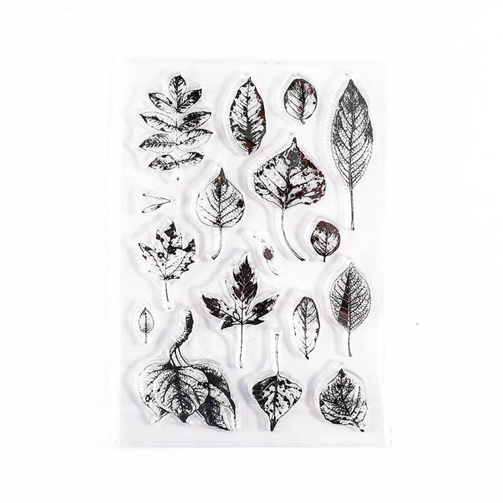 Fallen Leaves - Clear Silicone Stamp - IEEBEE