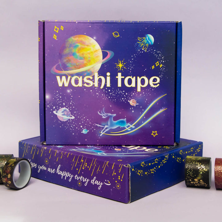 Galactic Eye - 52 Rolls Gold Foil Washi Tape Set - IEEBEE