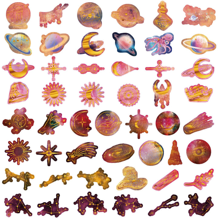 Galaxy Dream - 210pcs Waterproof Stickers - IEEBEE