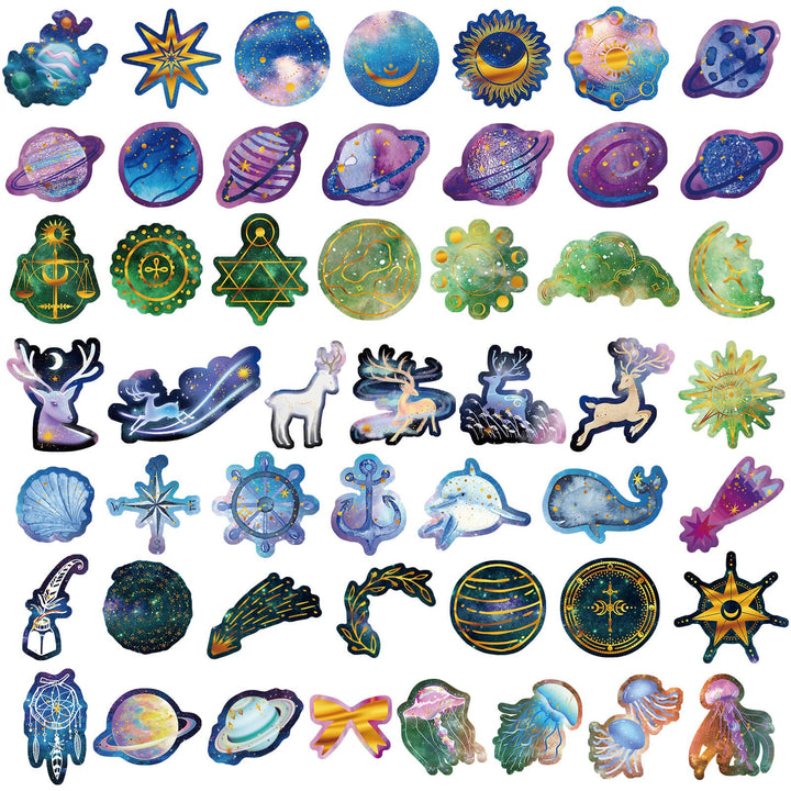 Galaxy Dream - 210pcs Waterproof Stickers - IEEBEE