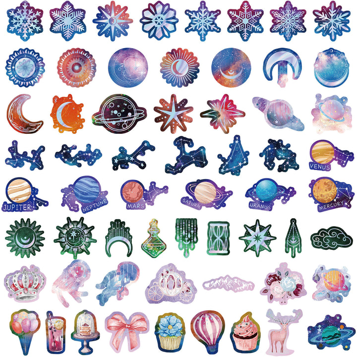 Galaxy Dream - 210pcs Waterproof Stickers - IEEBEE