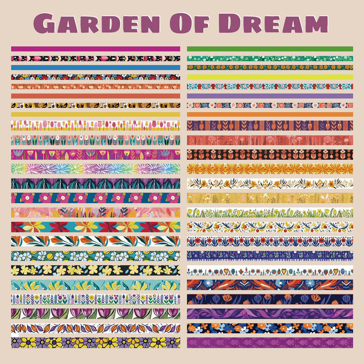 Garden Of Dream - 48 Rolls Washi Tape Set - IEEBEE