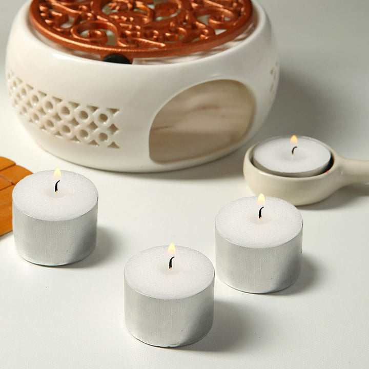 Golden Glow - Long Burning Tealight Candles - IEEBEE