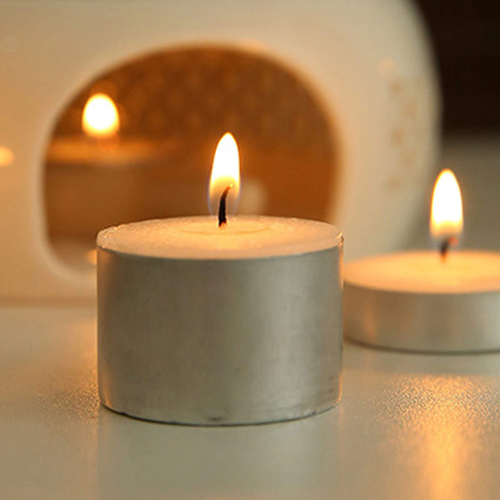 Golden Glow - Long Burning Tealight Candles - IEEBEE