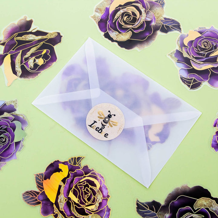 Gothic Rose - 10pcs PET Stickers - IEEBEE