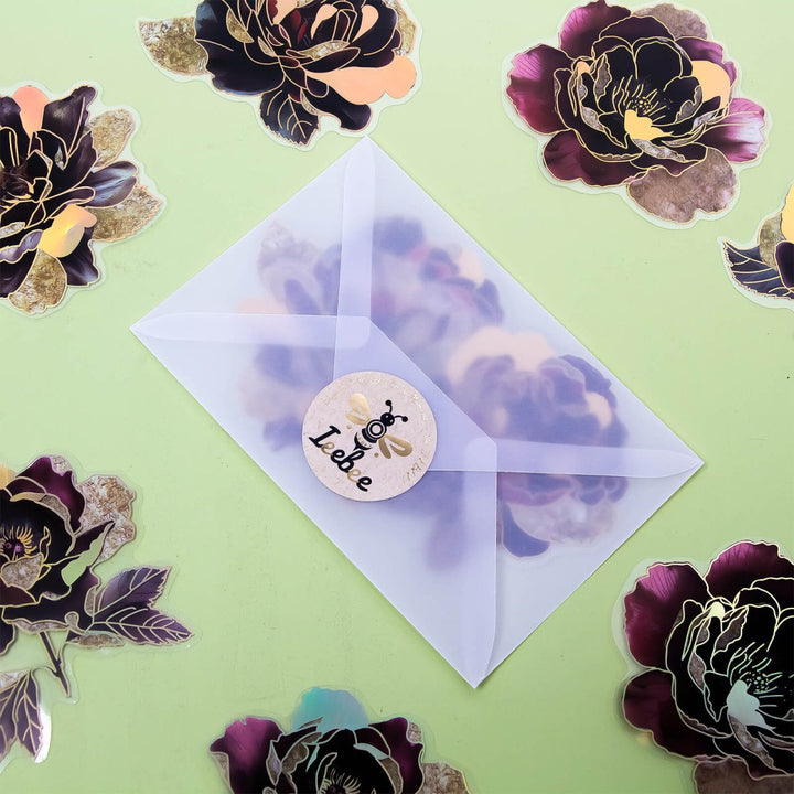 Gothic Rose - 10pcs PET Stickers - IEEBEE