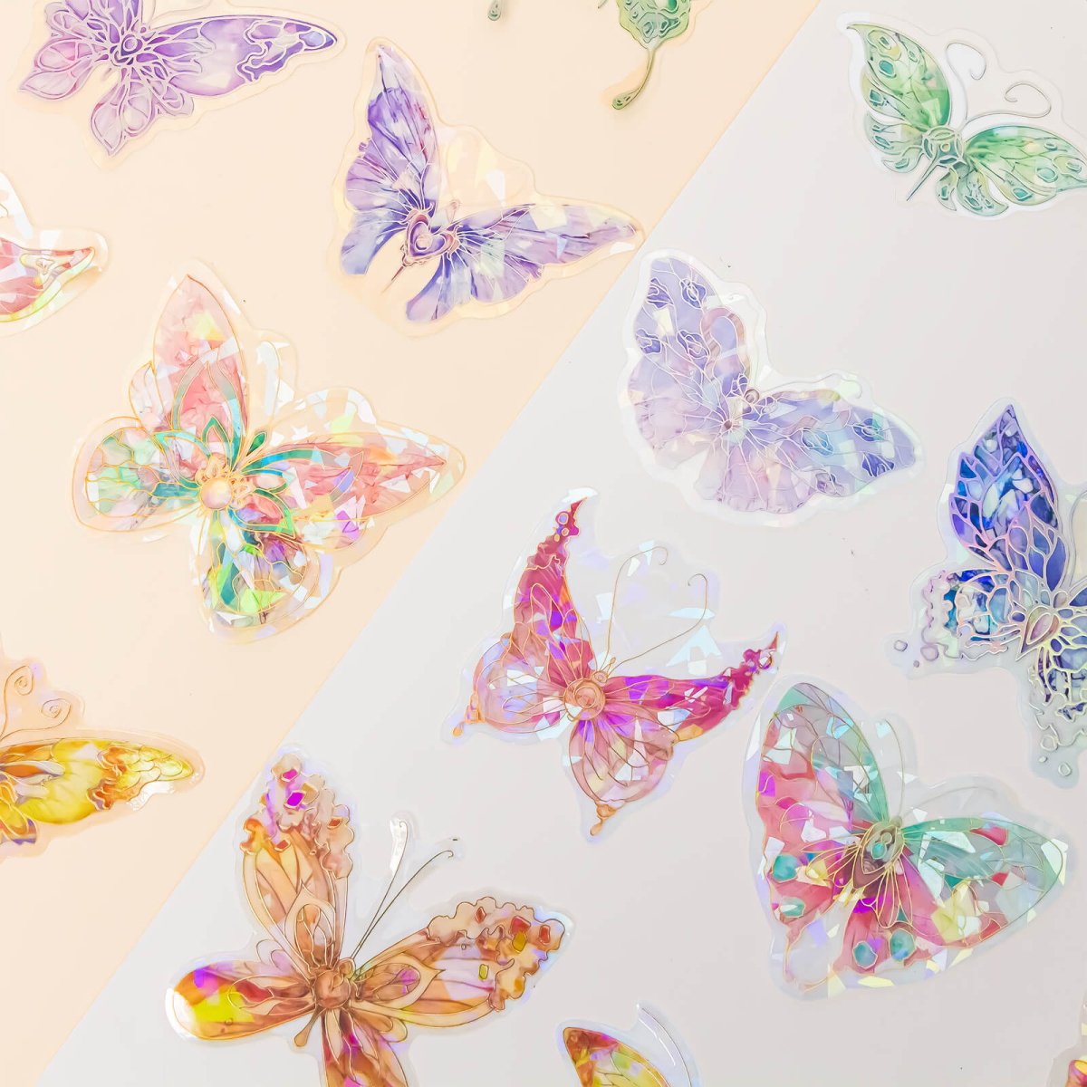 Ice Crystal Wings - 20pcs PET Stickers – IEEBEE