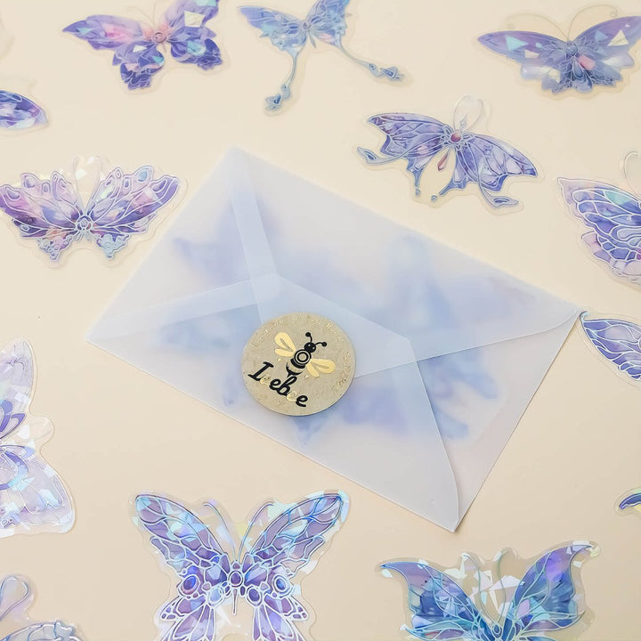 Ice Crystal Wings - 20pcs PET Stickers - IEEBEE