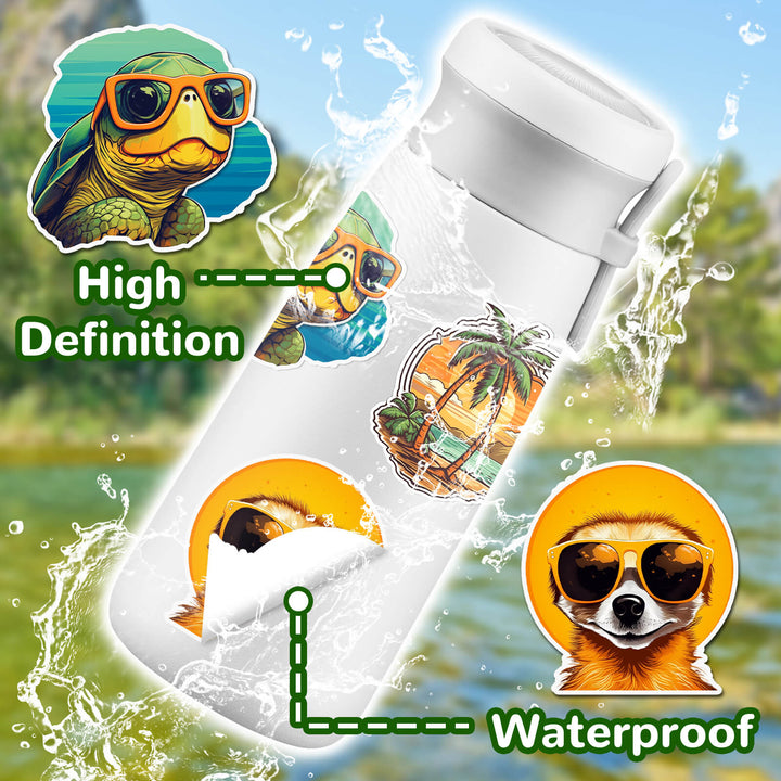 Jungle Adventure - 160Pcs Waterproof Sticker Set - IEEBEE